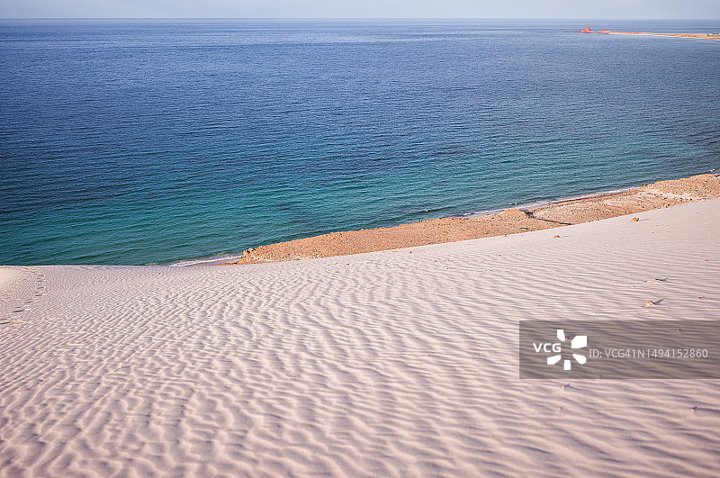 索科特拉岛的德利沙海滩图片素材