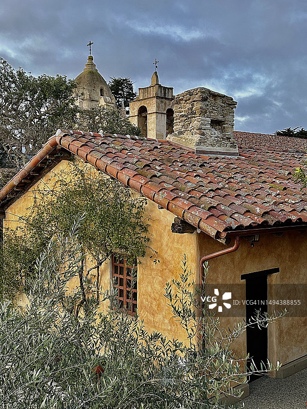 卡梅尔河畔圣卡洛斯·博罗梅奥教堂图片素材