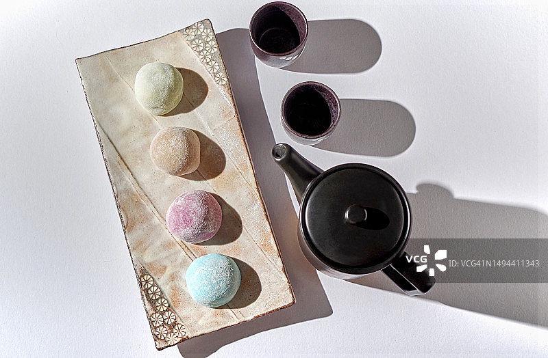 抹茶大福麻糬图片素材