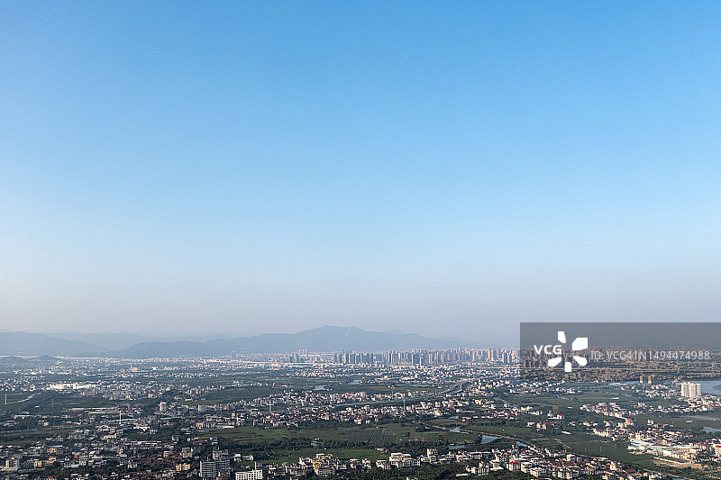 城市郊区城镇航拍图片素材