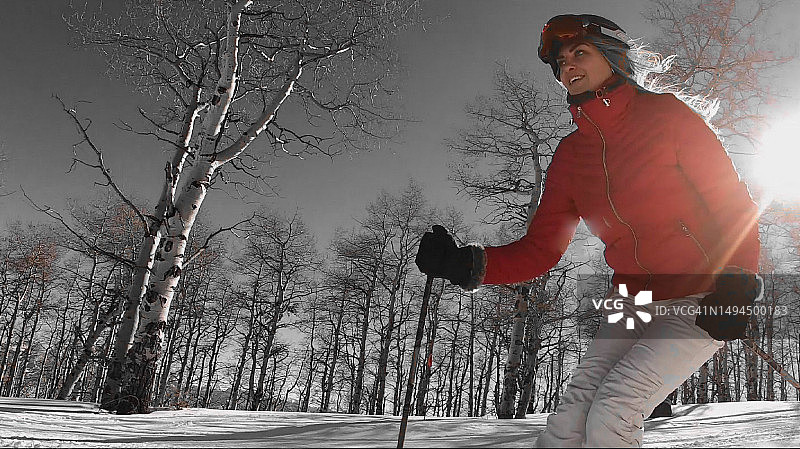 美国科罗拉多州滑雪图片素材