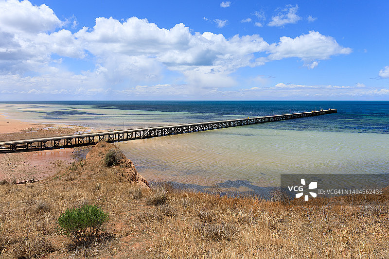 阿德罗桑码头，圣文森特海湾，阿德罗桑，约克半岛，南澳大利亚图片素材