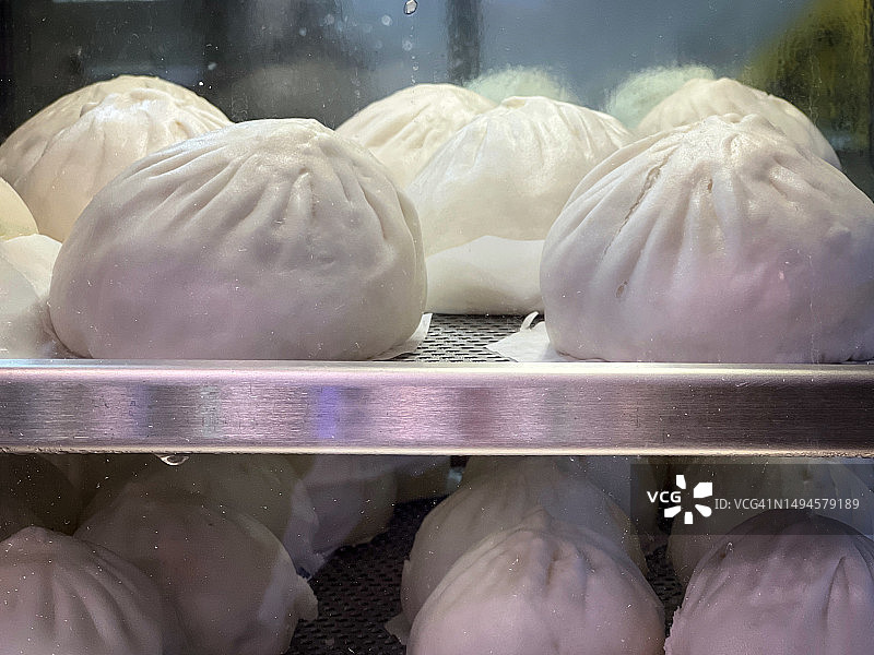 中式猪肉包图片素材