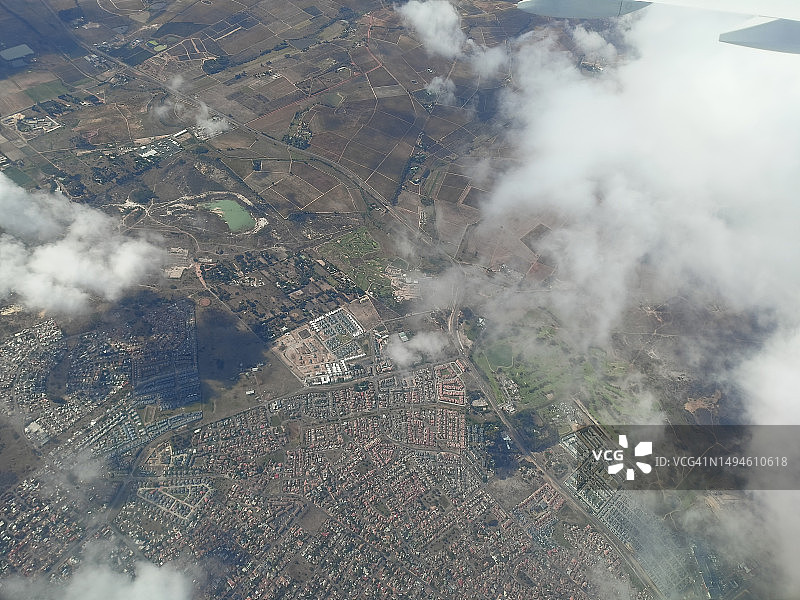 南非城市景观航拍图片素材