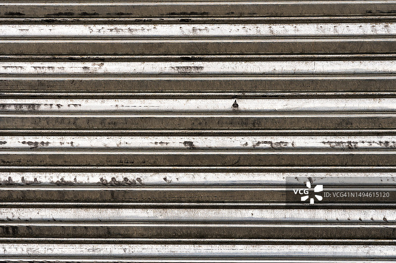 老式大型卷帘门图片素材