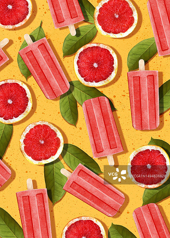 西柚冰棒图片素材