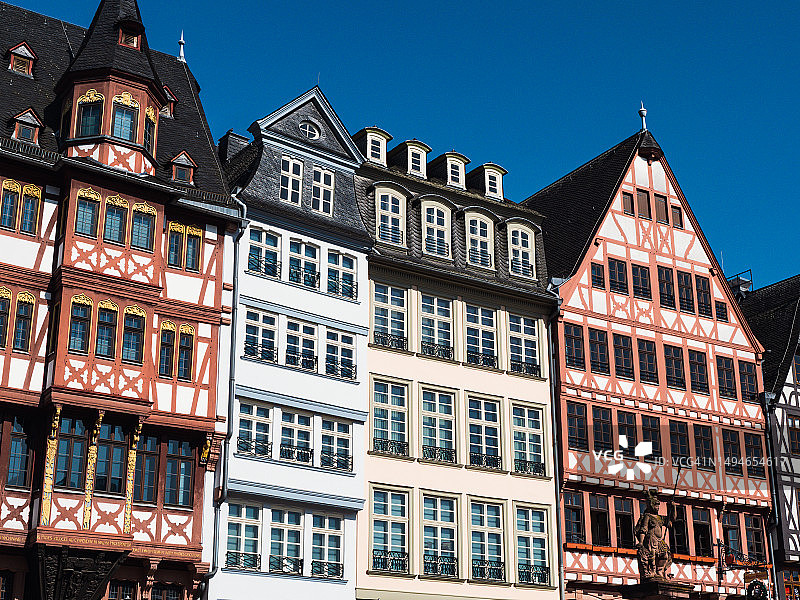 德国法兰克福旧城区建筑风光图片素材