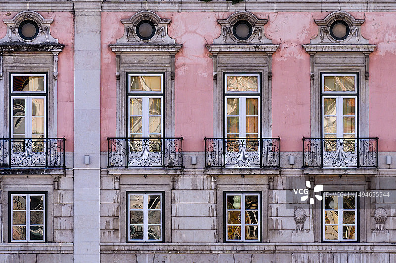 里斯本老建筑外墙图片素材