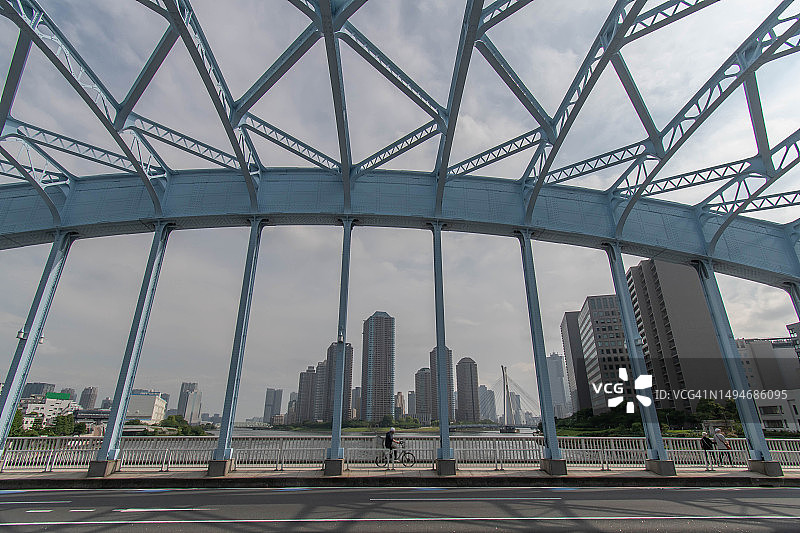 日本东京的城市桥梁图片素材