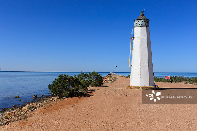 南澳大利亚杰梅因港灯塔图片素材