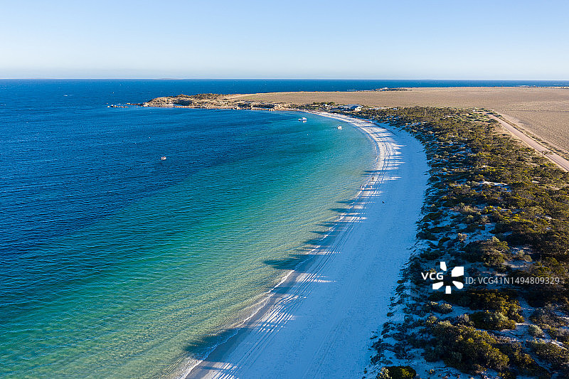 图鲁纳海滩，坦比湾，艾尔半岛，南澳大利亚图片素材