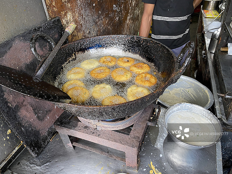 油炸南印度美食Bara图片素材