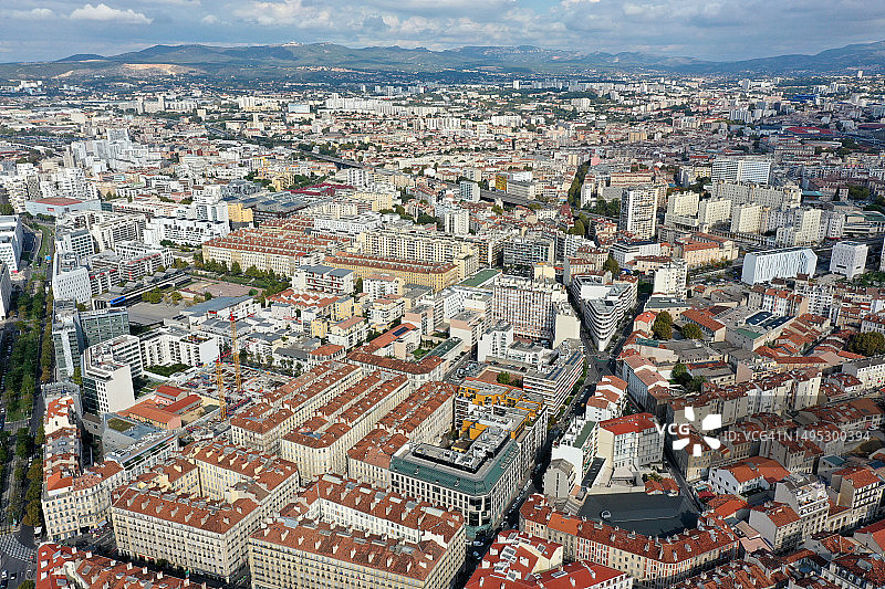 马赛城市全景图片素材