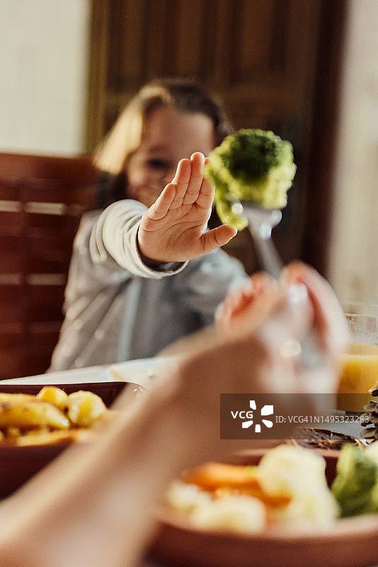 不，我不想吃那个！图片素材