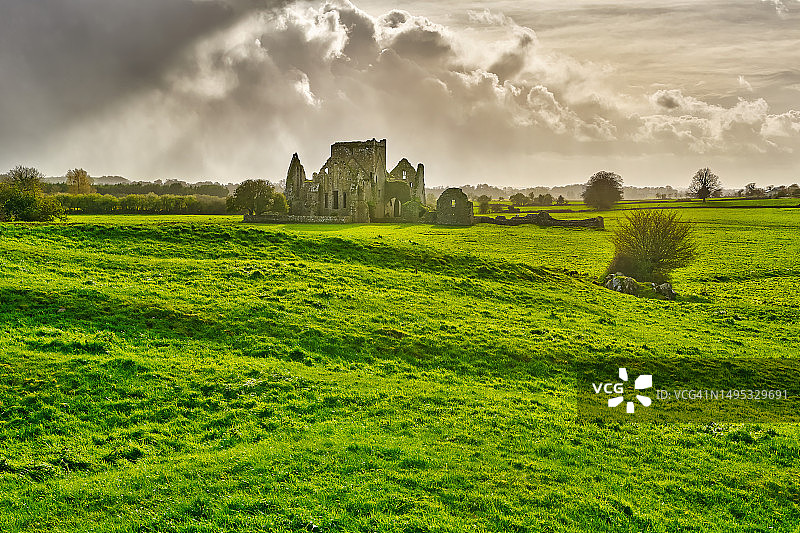 卡舍尔的霍尔修道院遗址，爱尔兰图片素材