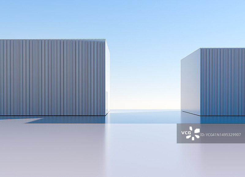 3D渲染建筑背景图片素材