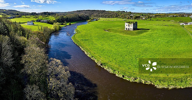 爱尔兰格伦南城堡遗址图片素材