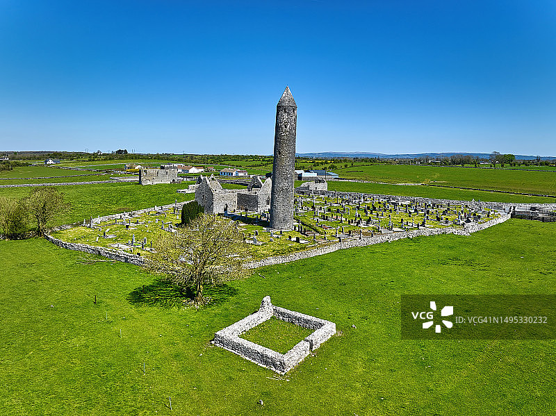 爱尔兰基尔马克多阿修道院遗址图片素材