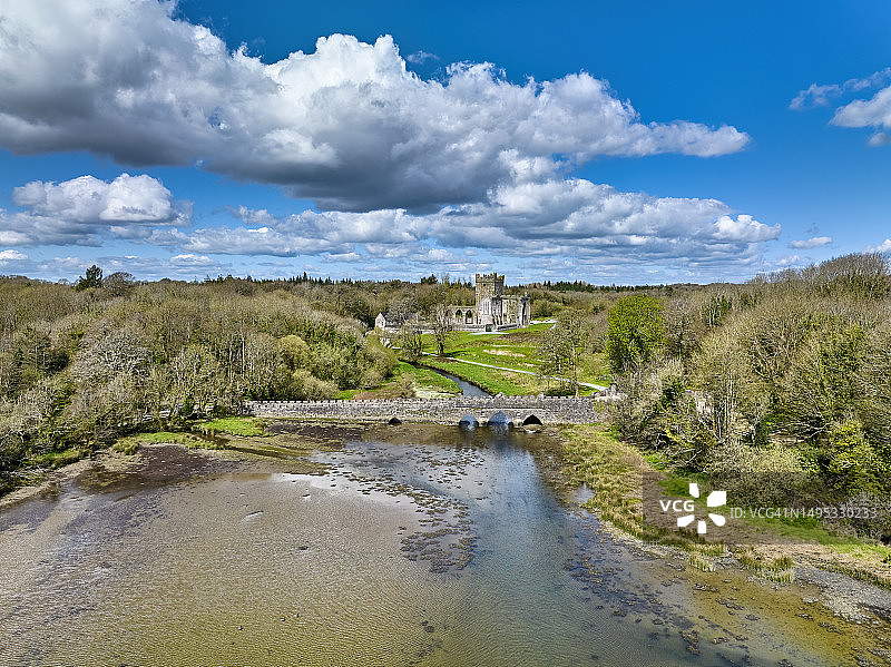 爱尔兰廷特恩修道院遗址图片素材