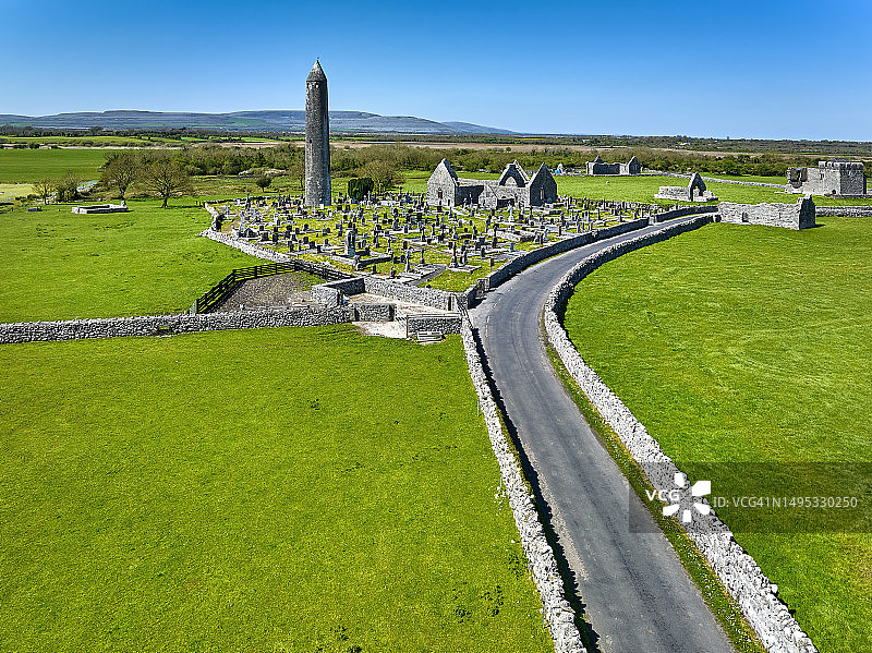 爱尔兰基尔马克多阿修道院遗址图片素材