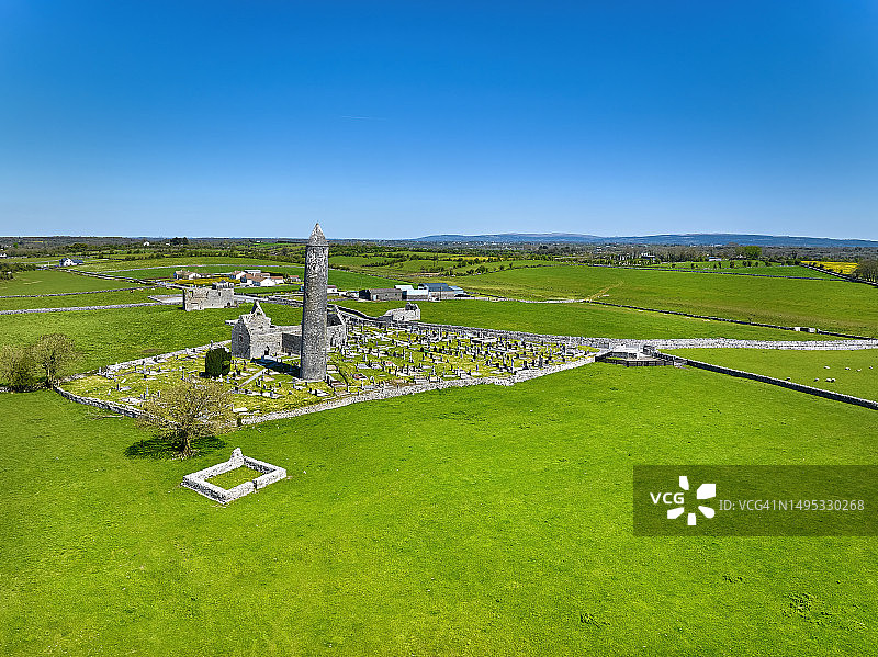 爱尔兰基尔马克多阿修道院遗址图片素材