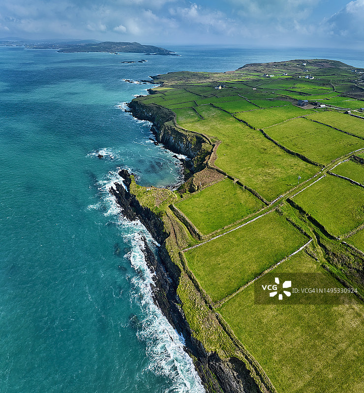 爱尔兰最南端的克利尔角岛海岸线图片素材
