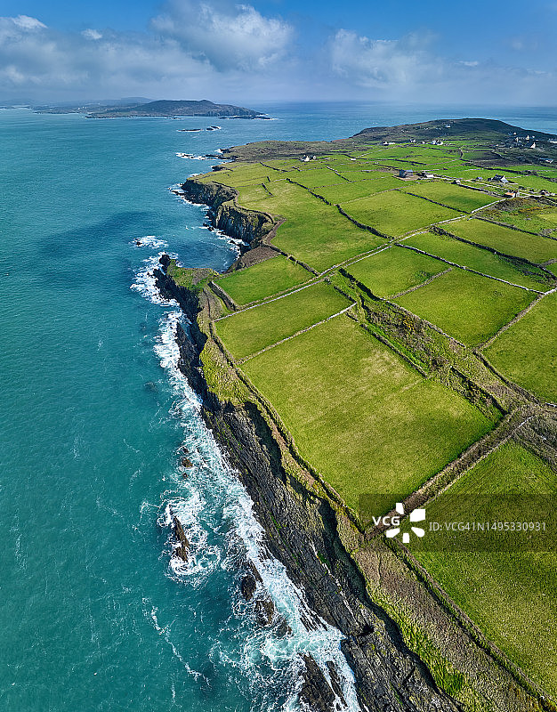 爱尔兰最南端的克利尔角岛海岸线图片素材