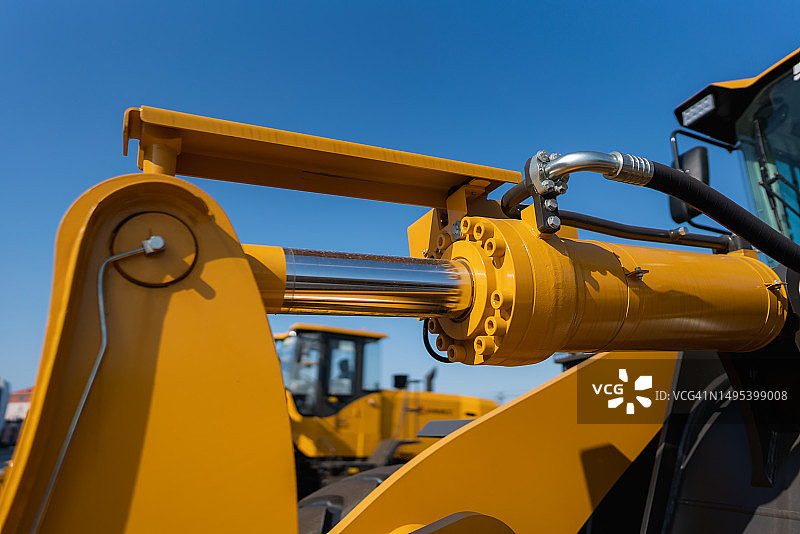叉车臂特写图片素材