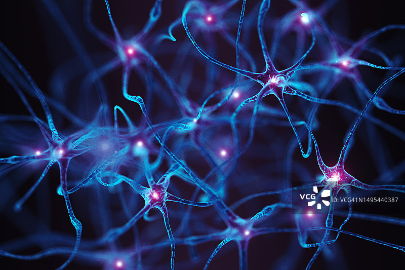 神经元抽象概念图片素材