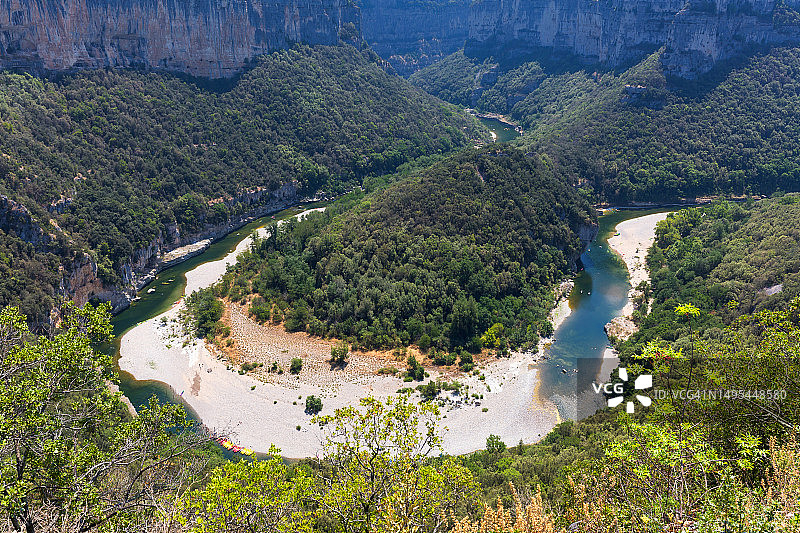 阿尔代什峡谷（法国阿尔代什省）图片素材