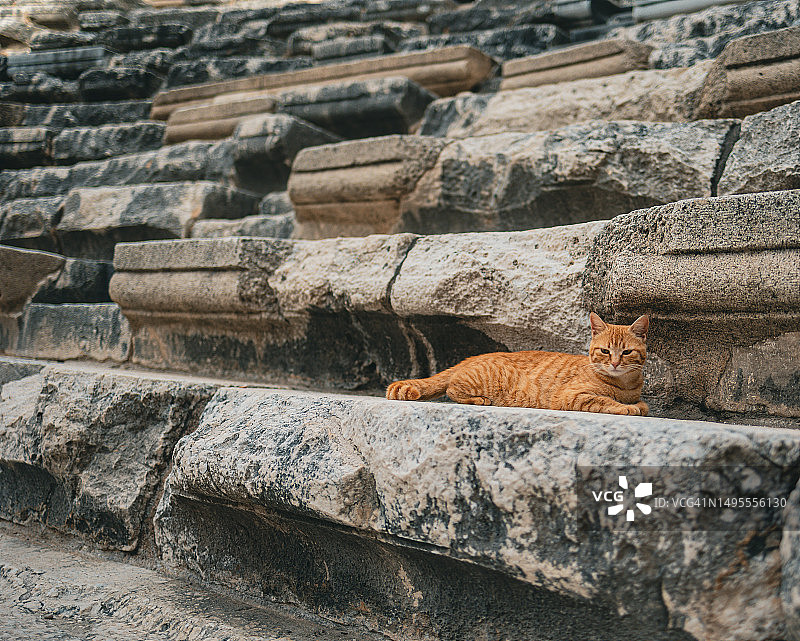 安塔利亚阿斯潘多斯古城竞技场遗址图片素材