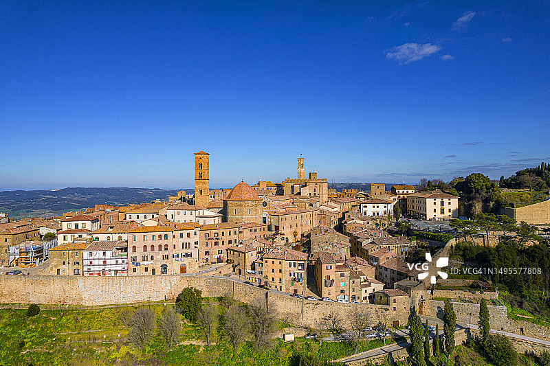 托斯卡纳：沃尔泰拉景色图片素材