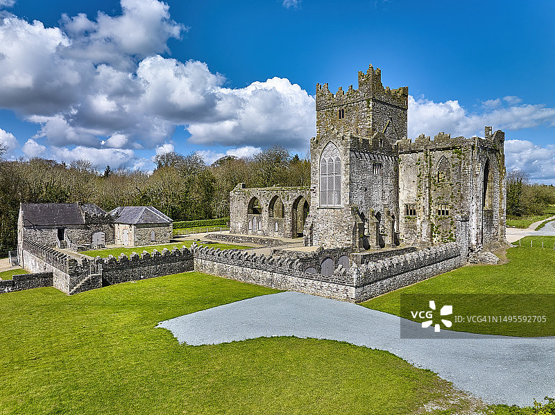 爱尔兰廷特恩修道院遗址图片素材