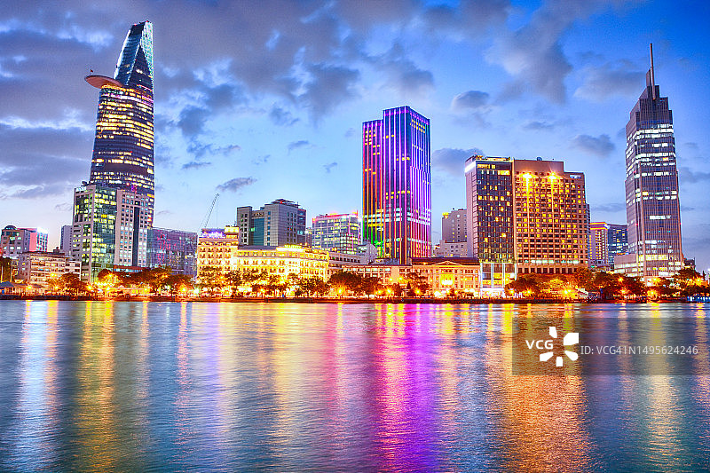 胡志明市天际线图片素材