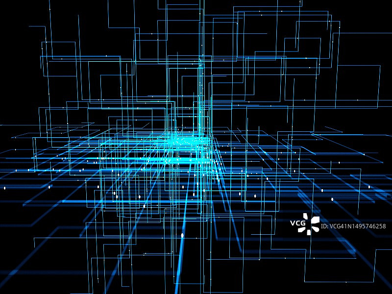 3D渲染抽象数据流图片素材