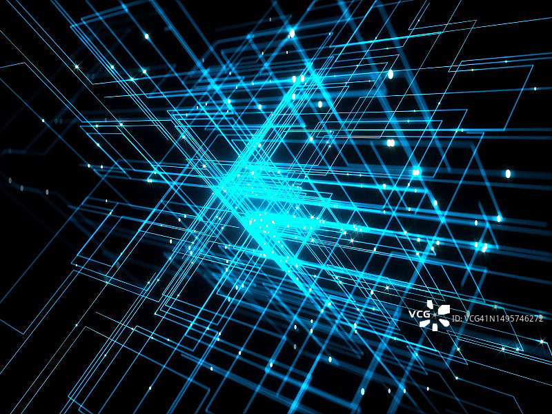 3D渲染抽象数据流图片素材