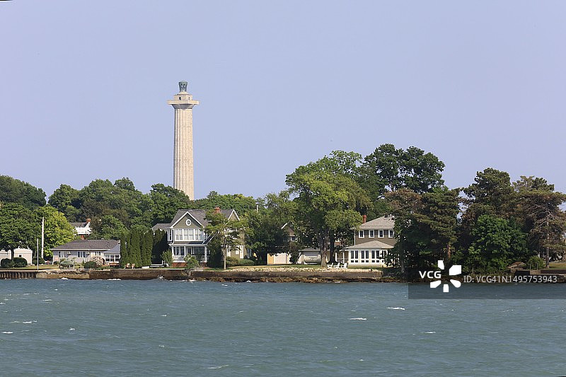 伊利湖岛海岸佩里战争纪念碑图片素材