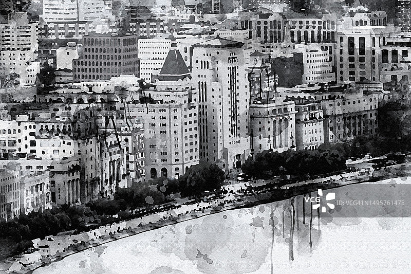 上海 Bund 夜景图片素材