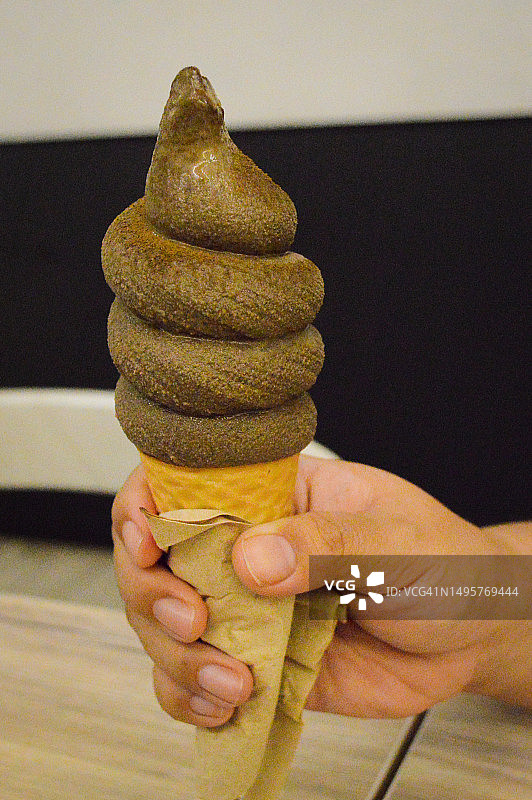 日式焙茶冰淇淋图片素材