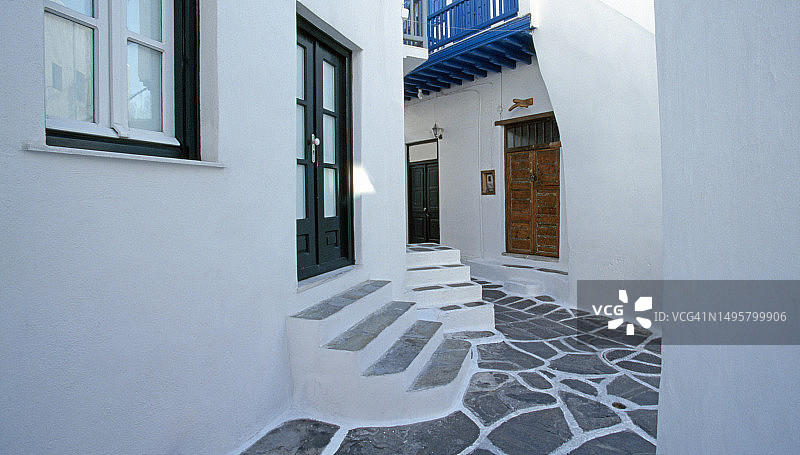 米科诺斯街景图片素材