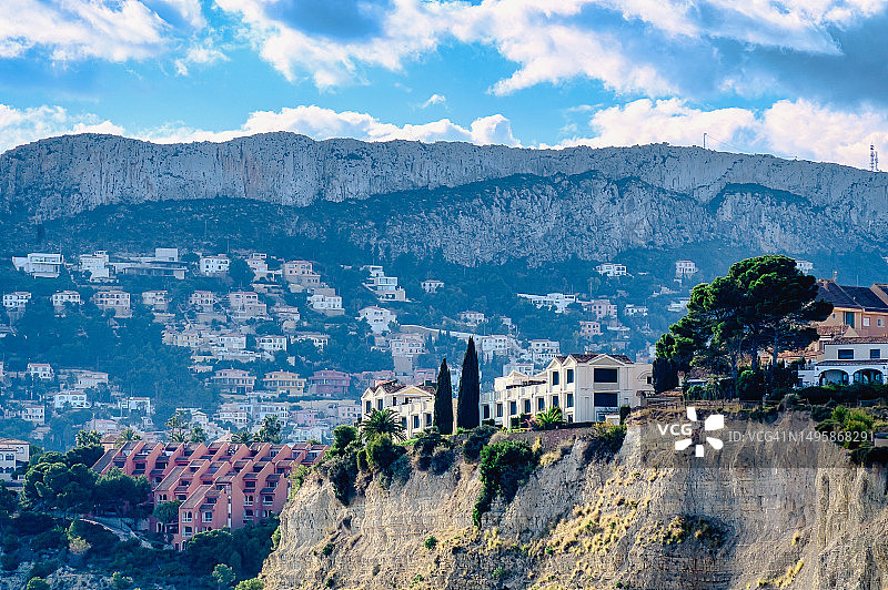 山间住宅区图片素材