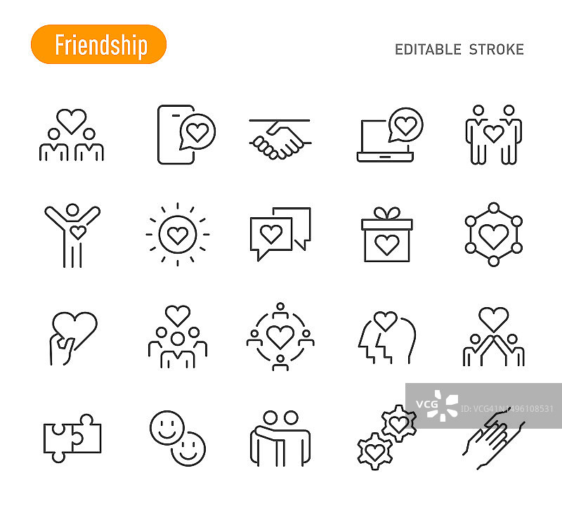 友谊与爱心图标系列图片素材