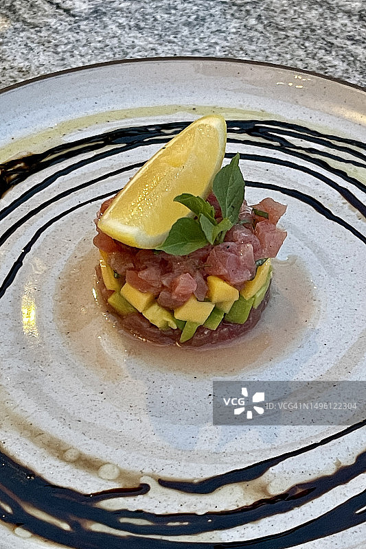 金枪鱼鞑靼图片素材