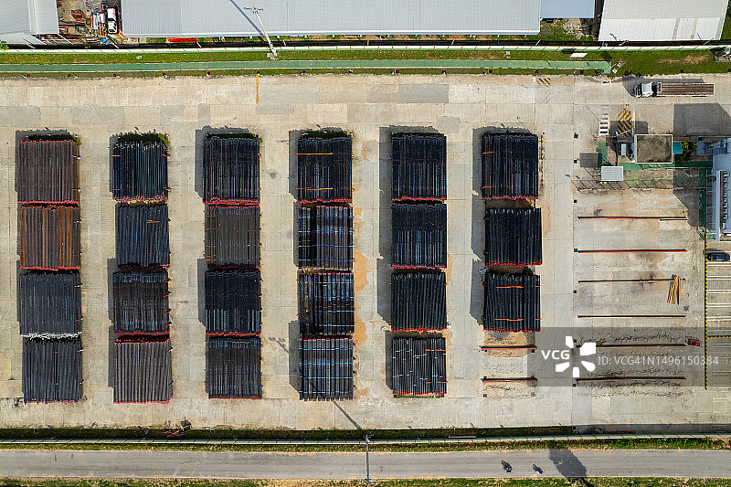 石油工业仓库航拍图图片素材