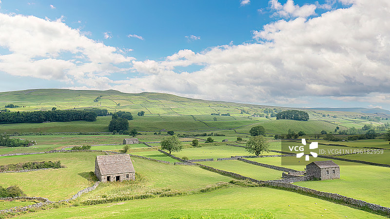 约克郡谷地国家公园，英格兰约克郡图片素材