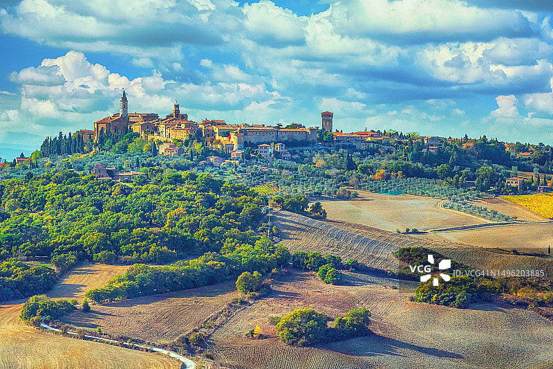 托斯卡纳的秋季景观图片素材