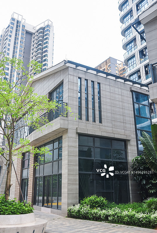 现代城市公寓图片素材