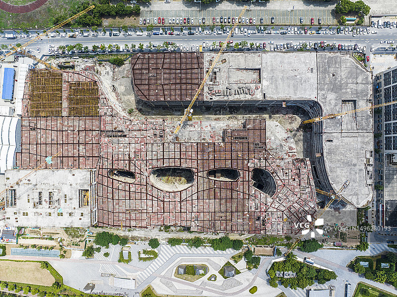 在建的大型购物中心图片素材