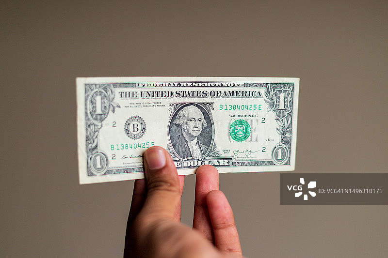 一张美元纸币图片素材