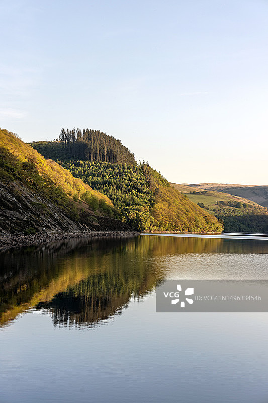 英国威尔士埃兰谷水库图片素材